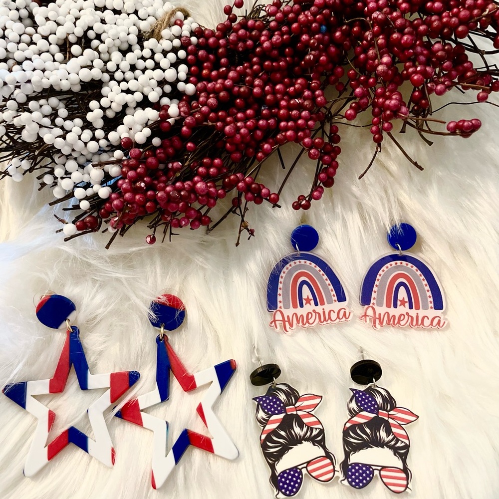 Patriotic earring bundle